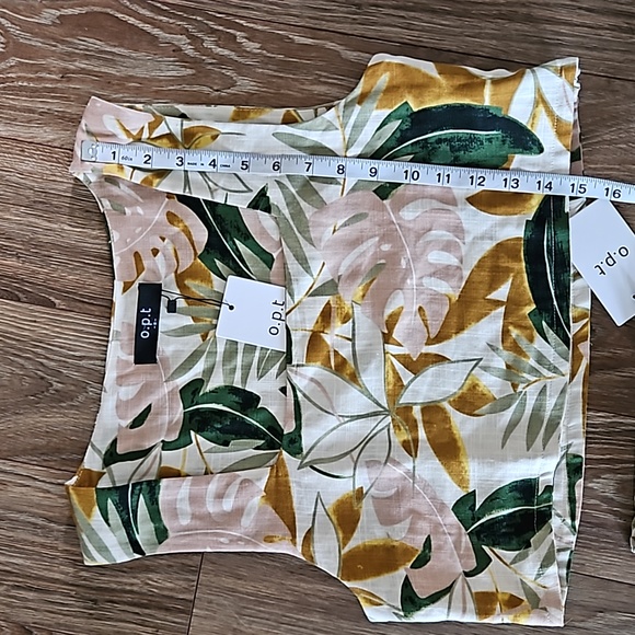 OPT Tropical Crop Top Short Vacation Outfit Set S NWT - Picture 6 of 8